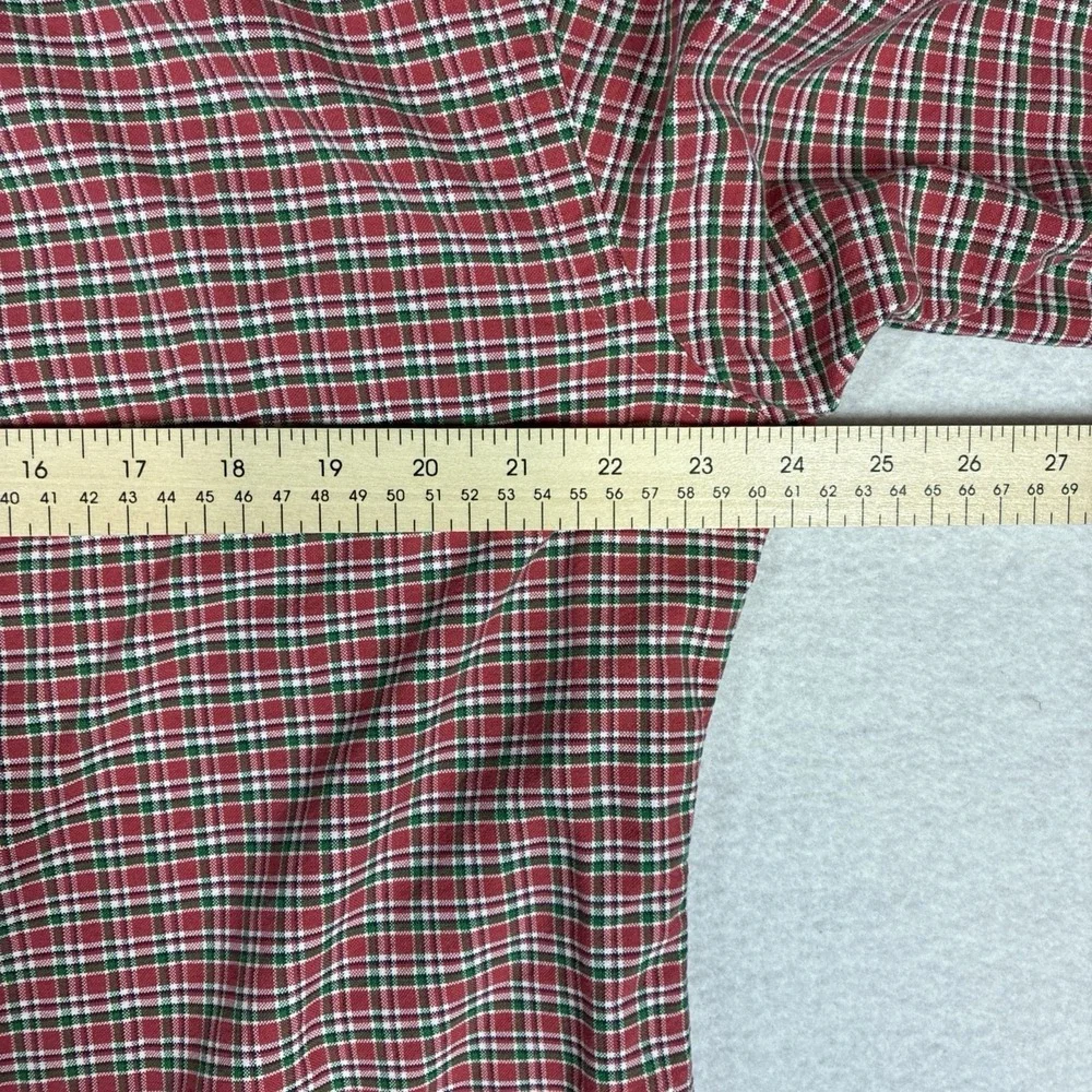 Polo Ralph Lauren Classic Fit Mens Large Green Red Plaid Button Down Long Sleeve